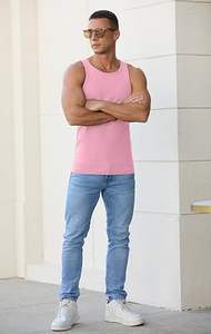 Men's High Quality Poly Spandex Gym Sports Vest Top Custom Logo Ribbed Muscle Fit Tank Knitted Casual <b>Running</b> - Product Image 2