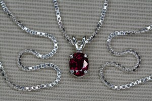 Certified Natural <b>Ruby</b> Pendant Sterling Silver Oval Cut Real Genuine July Birthstone Jewelry Gift For Her Elegant Fine Jewelry - Product Image 4