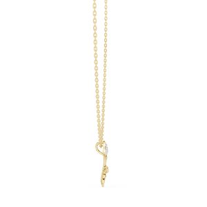 Pendentif en or avec diamant de laboratoire certifié, bijoux fins contemporains de qualité supérieure, accessoire de mode élégant, cadeau - Product Image 2
