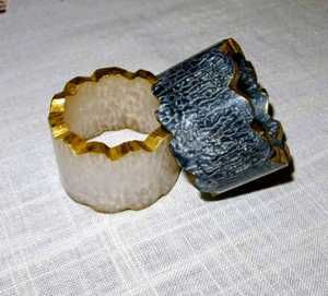 Marble Effect Premium Quality Eco-Friendly Contemporary <b>Clear</b> Resin Napkin Ring Transparent Restaurant Wedding <b>Table</b> Decoration - Product Image 6