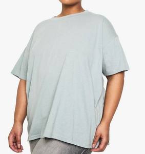 T-shirt personnalisé pour femme, col rond, coupe ample, avec patchs, respirant, en coton de haute qualité, mode décontractée, vente en gros de vêtements - Product Image 1