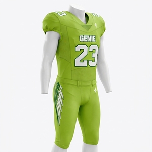 Uniforme de Fútbol Americano Personalizado, Ropa Deportiva de Equipo con Jersey y Pantalones de Poliéster Transpirable para Entrenamiento Diario y Campeonato - Product Image 4