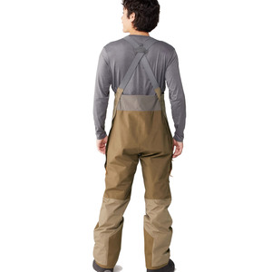 Pantalon de ski à capuche personnalisé couleur beige sable, imperméable 10 000 mm, respirant, écologique, isolé, multi-poches, pour snowboard, hiver - Product Image 3