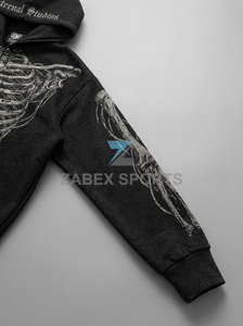 Sudadera con Capucha Premium para Hombre, con Diseño Decorativo de Pedrería, Estilo Casual, Personalizable, de Lujo, Talla Grande - Product Image 5