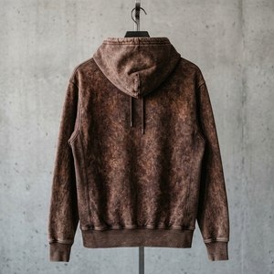OEM High-quality French Terry <b>Hand</b> <b>Paint</b> Graffiti 500 Gsm Logo Distressed Vintage Plain Acid Stone Washed Custom Hoodie Men - Product Image 4