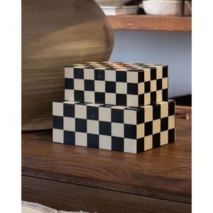 Boîte de rangement décorative élégante en résine avec intérieur en MDF pour la maison, les cadeaux et l'organisation - Product Image 2