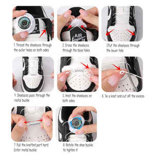 Lacets auto-attachants de haute qualité pour baskets et chaussures de travail vendeur chaud en gros - Product Image 6