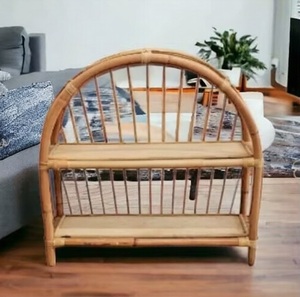 Estante de Bambú Ecológico Convertible Hecho a Mano para Sala de Estar, Decoración del Hogar, Almacenamiento de Revistas - Product Image 3
