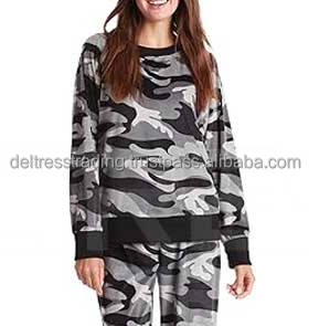 Ensemble de survêtement d'hiver en molleton imprimé pour femmes décontracté de qualité supérieure Design uni Haute qualité Écologique Respirant Séchage rapide - Product Image 2