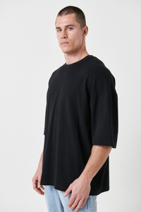 T-shirt Homme Oversize à Épaules Tombantes, Coupe Boxy, Design Uni, Vente en Gros, Fournisseur Fabricant - Product Image 2