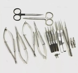 XELTECH SURGICAL Juego de 17 Instrumentos Microquirúrgicos Básicos para Cirugía de Mano, Acero Alemán, Certificado CE Clase II, Reutilizables - Product Image 1