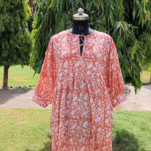 เสื้อผ้าฝ้ายผู้หญิงทรงปกติ ความยาวปกติ สวมใส่สบายๆ ในฤดูร้อน สไตล์อินเดีย-ปากีสถานสมัยใหม่ แห้งเร็ว ซึมซับความชื้น ไม่ยับง่าย - Product Image 1