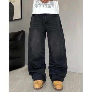 กางเกงยีนส์ขากว้างผู้ชาย – กางเกงเดนิมทรงหลวม Y2K สไตล์สตรีทแวร์ฮิปฮอป - Product Image 6