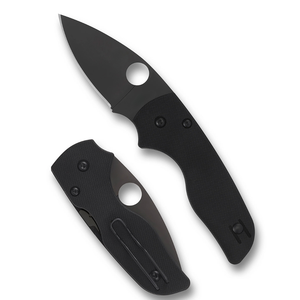 Couteaux de poche pliants noirs de qualité supérieure avec lame à bord lisse et revêtement noir, poignée ergonomique et clip de poche portable pour usage quotidien - Product Image 1