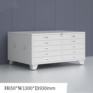 Thép Kim Loại Bản Đồ Tủ 5 Ngăn Kéo A1/A0 Kích Thước Vẽ Tủ Cho Văn Phòng Hội Thảo Nhiệm Vụ Nặng Nề Phẳng Tủ Hồ Sơ Lưu Trữ - Product Image 2