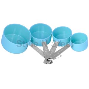 Ensemble de mesures en acier inoxydable de couleur métallique, tasses et cuillères, ensemble de cuillères en acier de qualité supérieure au prix de gros - Product Image 1