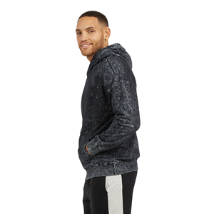 Sudadera con Capucha Estilo Acid Wash para Hombre, Color Negro Personalizado, Ecológica, de Poliéster/Algodón, Venta al Por Mayor - Product Image 5