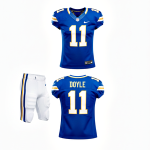 Royal Blue American Football Uniform Set <b>Top</b> Notch Quality Breathable Sportswear at Factory Sale Rate - Product Image 2