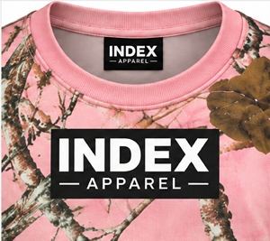 Camiseta de Camuflaje para Hombre Index Apparel, Manga Corta, Cuello Redondo, Color Rosa, Sublimada, de Algodón - Product Image 6
