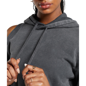 Trendy Regular Solid Front <b>Hoodie</b> for <b>Women</b> Lightweight Long Sleeve Pullover <b>Soft</b> Fabric Casual Fit Streetwear Gym Daily Outfits - Product Image 5