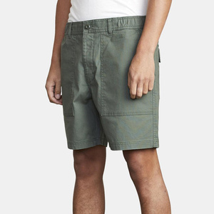 Pantalones Cortos Bermuda de Algodón Verde Oliva para Hombre con Bolsillos, Cierre de Botones, Estilo Casual, Cintura Media, Tejido Transpirable - Product Image 2