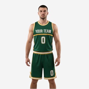 Ensemble d'uniformes de basketball personnalisés sublimés, respirant, séchage rapide, maillot et short d'équipe, pour jeunes et adultes, vêtements de sport sans manches pour l'extérieur - Product Image 2
