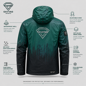 Custom Waterproof Heat Reactive Color <b>Changing</b> Fabric Jacket Mens Outdoor Hooded Windbreaker Thermochromic Sports <b>Coat</b> Factory - Product Image 2