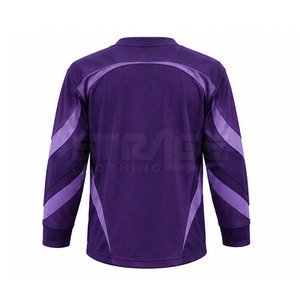 Maillot <span class=keywords><strong>de</strong></span> <span class=keywords><strong>hockey</strong></span> sur glace personnalisé, design sportif, écologique, léger, respirant, anti-humidité, 100 % polyester, avec poches, coupe classique - Product Image 2