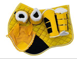 Factory Wholesale <b>Waterproof</b> Custom Made Western Horse Riding Dressage Equestrian Equine Wool Horse Riding Saddle <b>Pads</b> Sets - Product Image 1
