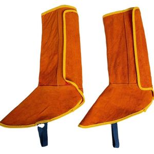 Protectores de Zapatos de Trabajo de Cuero de Alta Resistencia para Soldadores, Ropa de Seguridad para Soldadura de Trabajo Pesado, Aislamiento Térmico contra Chispas - Product Image 1