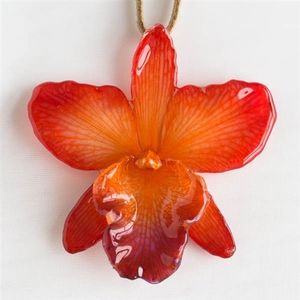Pendentifs en verre soufflé en forme de fleur - Product Image 2