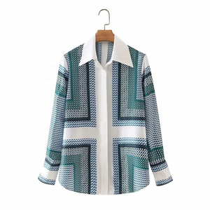 Aesthetic Women <b>Blouse</b> Summer Fashion Chiffon Floral Button up Casual Elegant Shirts Female - Product Image 1