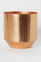 Pot de fleurs minimaliste nordique en métal sur pied, finition émaillée, trou de drainage, pot décoratif moderne pour plantes d'intérieur, maison, bureau, salon