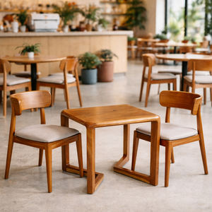 Chaise de café industrielle exclusive en bois de Suar durable, design artistique des pieds, mobilier pour la maison, bar, usage intérieur, hôtel, appartement - Product Image 5