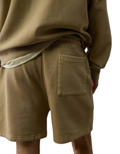 Conjunto de Shorts con Capucha de Verano para Hombre, Personalizable con Logotipo, de Alta Calidad, Casual, Transpirable, con Lavado Ácido, de Dos Piezas - Product Image 4