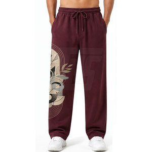 Pantalons DTF pour hommes, pantalons graphiques personnalisés, vêtements décontractés streetwear, bas de tenue tendance, vêtements en gros, vêtements imprimés personnalisés - Product Image 3