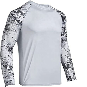 <b>Men's</b> Long Sleeve O-Neck Camouflage <b>T</b>-<b>Shirt</b> <b>Raglan</b> Sleeve 100% Polyester Quick Dry Regular Fit Casual Wear - Product Image 2