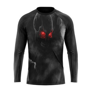 Best Quality Full Sleeve Rash Guard with Custom Colors Logo Spandex/Nylon Material Unisex OEM Service-Low Price Hot Rate Product - Product Image 5