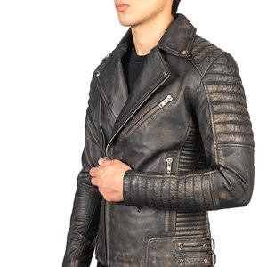 Latest Fashionable Unique Design <b>Men</b> <b>Leather</b> <b>Jacket</b> OEM Service High Quality Windproof Waterproof <b>Men</b> <b>Leather</b> <b>Jacket</b> - Product Image 6