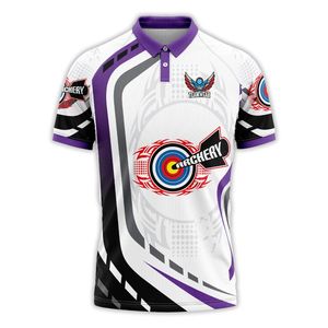 เสื้อยืดผู้ชายสำหรับเล่นกีฬายิงธนู โบว์ลิ่ง และเกมส์  ทรงแอธเลติก ผลิตจากผ้าสแปนเด็กซ์/โพลีเอสเตอร์ แห้งเร็ว แขนสั้น เหมาะสำหรับการฝึกซ้อม - Product Image 2