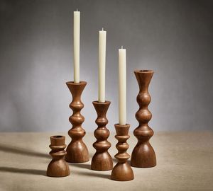 Carved Wooden <b>Candle</b> Holder for Home Elegant Wooden Pillar <b>Candle</b> Holder Custom Wooden <b>Candle</b> Holder Gift Item - Product Image 4