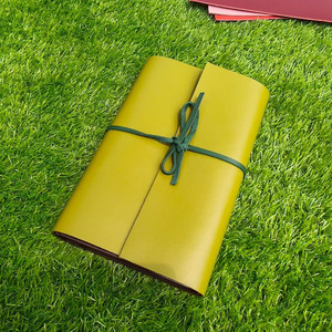 Oem Top Services Olive Green <b>Leather</b> Wallet Customizable <b>Leather</b> <b>Diary</b> Horizontal Grain Journal Office Journaling Notebook Cover - Product Image 3