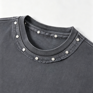 T-shirts surdimensionnés pour hommes, vintage, 100% coton, de haute qualité, avec logo personnalisé, effet délavé, effet stone washed, effet acid wash - Product Image 5
