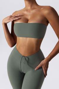 Wholesale Women’s High Neck Compression Sports <b>Bra</b> Vest – Lightweight <b>Stretch</b> Running Gym Fitness Yoga Activewear - Product Image 5