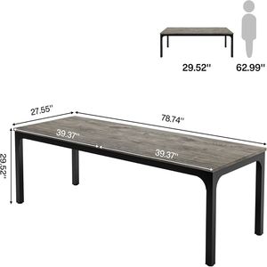 Scrivania Direzionale Rettangolare Extra Lunga per Ufficio o Sala Conferenze - Product Image 5