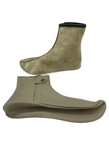 Chaussettes-pantoufles d'hiver décontractées en cuir véritable pour hommes et femmes, antidérapantes, chaudes pour l'intérieur, fabrication OEM en gros par Triotake Industry - Product Image 2