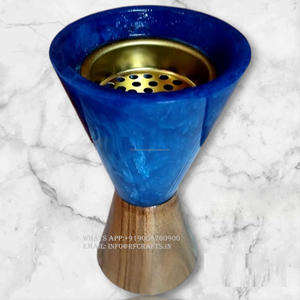 Quemador de incienso árabe de lujo Bakhour Bakhoor Dukhoon Color perla Mubkhar resina de madera quemador de madera de agar regalo de boda de la India - Product Image 5