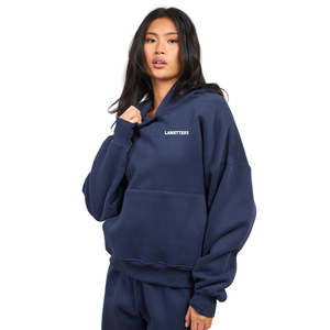 Conjunto de Sudadera Holgada con Capucha y Pantalones Anchos de Dos Piezas para Mujer, con Bolsillo Canguro, Etiqueta Personalizada, Ropa OEM ODM - Product Image 6