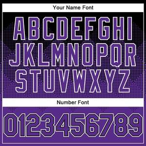 Uniformes Deportivos Personalizados con Degradado Negro y Morado, Camisetas de Béisbol con Capucha para Hombres, Jóvenes y Equipos Juveniles - Product Image 4