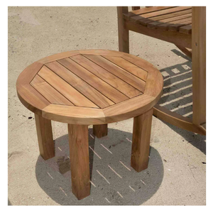 Best Quality Round Teak Wood Coffee <b>Table</b>, Durable and Anti-Rotating <b>Table</b> for Home or Garden Terrace - Product Image 1